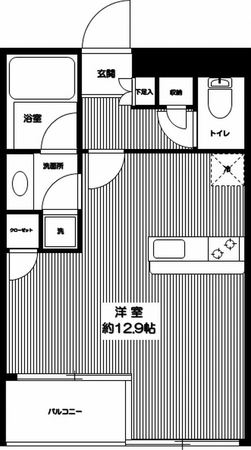 カスタリア高輪台Ⅱ 0502号室 間取り