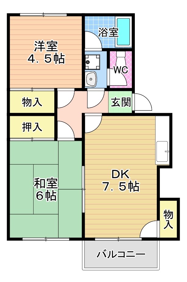 コーポ三好パート２ 404号室 間取り