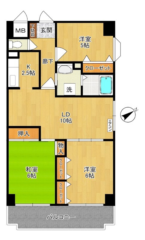 ウィステリア・ヴィラ向ヶ丘 307号室 間取り