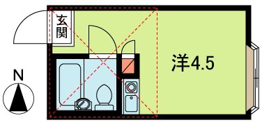 ピュアタウン上福岡 203号室 間取り