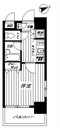 ｽﾊﾟｼｴﾙｸｽ府中 間取り図