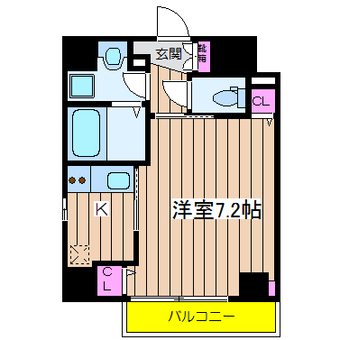 パークヒルズ北堀江ラモダ 間取り