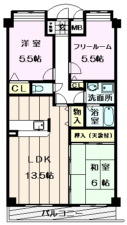 カルム長堀 間取り