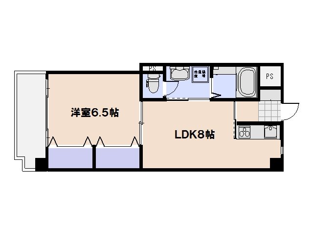 リビオーヌ五日市中央 502号室 間取り