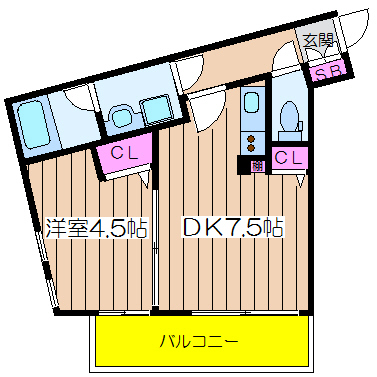 大阪府大阪市西区立売堀４丁目 間取り