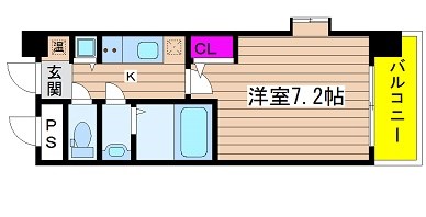 クラウンハイム北心斎橋フラワーコート 間取り