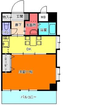 愛知県名古屋市東区泉２丁目2-12-11 間取り