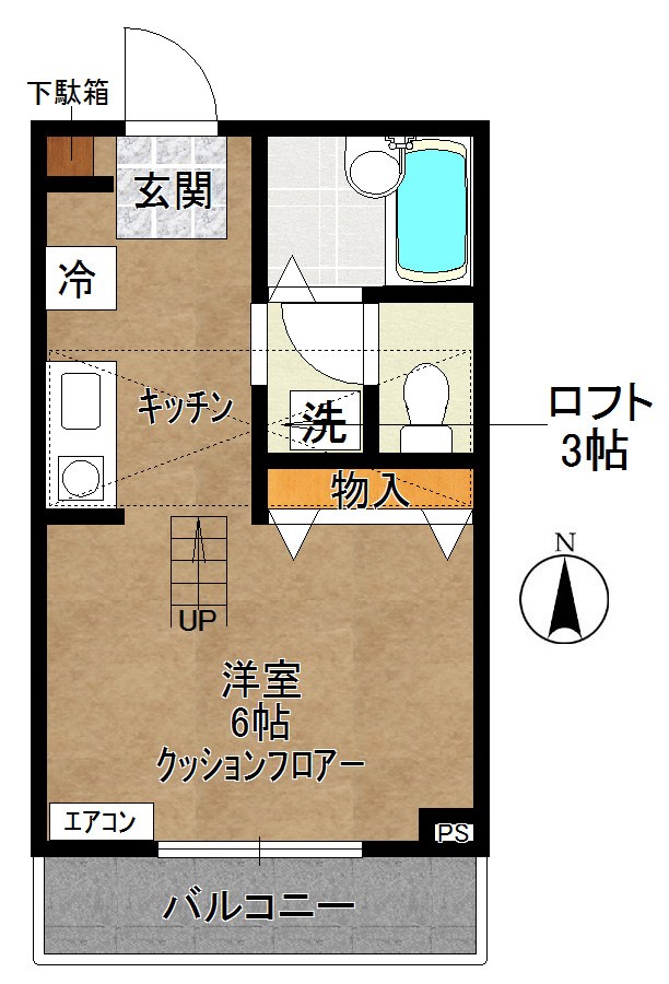 リアライズ叶 302号室 間取り