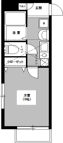 キャメル草加 0206号室 間取り