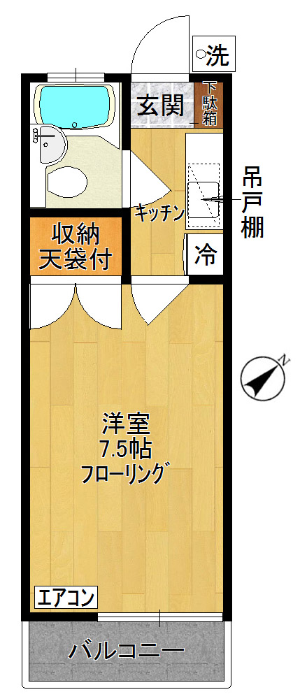 タウンフラッツ 間取り図