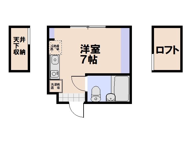 ラフテル 316号室 間取り