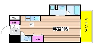 大阪府大阪市西区京町堀３丁目8-5 間取り