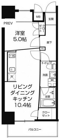 大阪府大阪市西区土佐堀３丁目 間取り