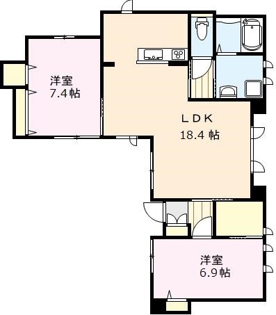 FLEUR（フルール）Ⅱ 101号室 間取り
