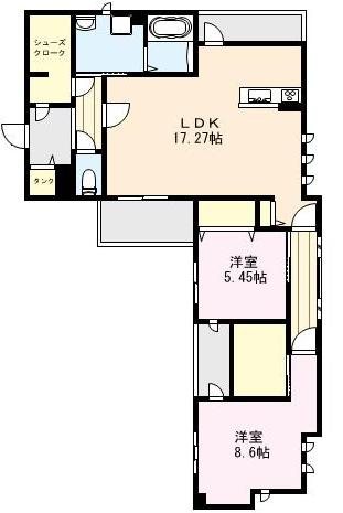 FLEUR（フルール）Ⅲ 301号室 間取り