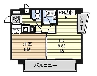 愛知県名古屋市中区新栄１丁目 間取り