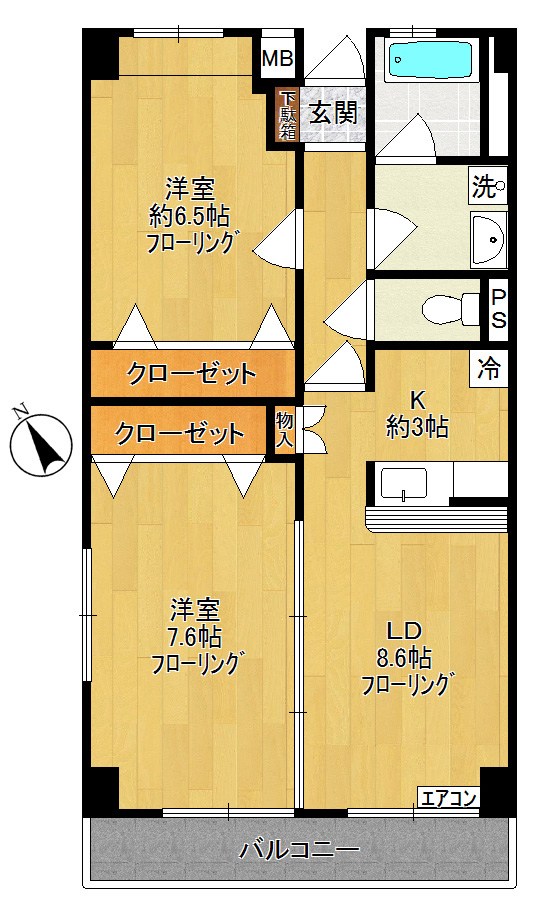 La　Casa　del　Pozo　Blanco 406号室 間取り