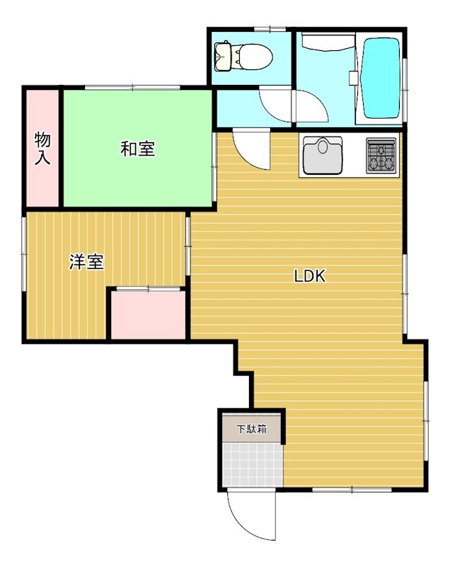 青木アパート 間取り図