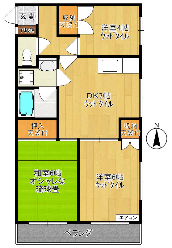 ハイム梨花 間取り図