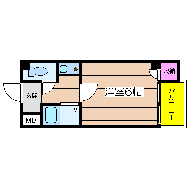 フリックコート西長堀 間取り