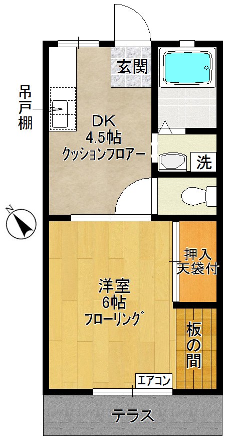 リバーサイドハイツ№2 間取り図