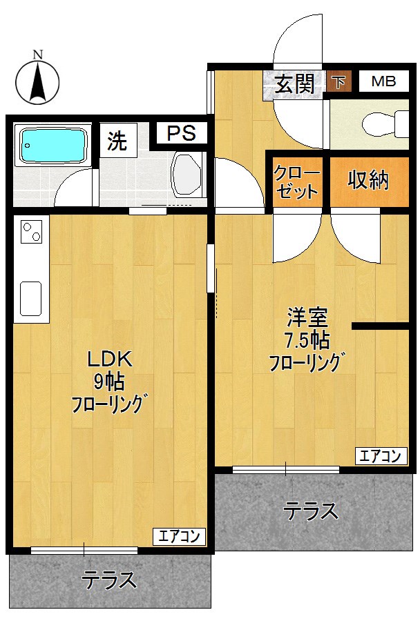 コンフォート　サイチ 103号室 間取り