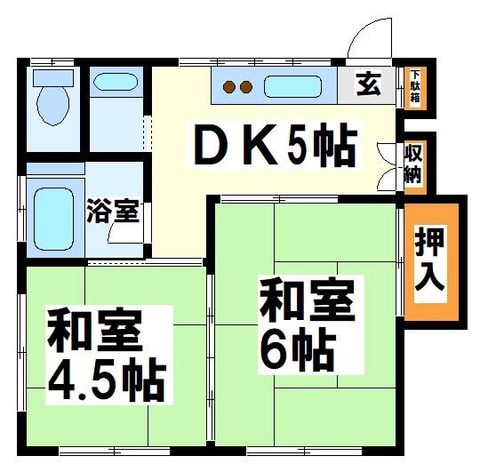 宮西荘 間取り