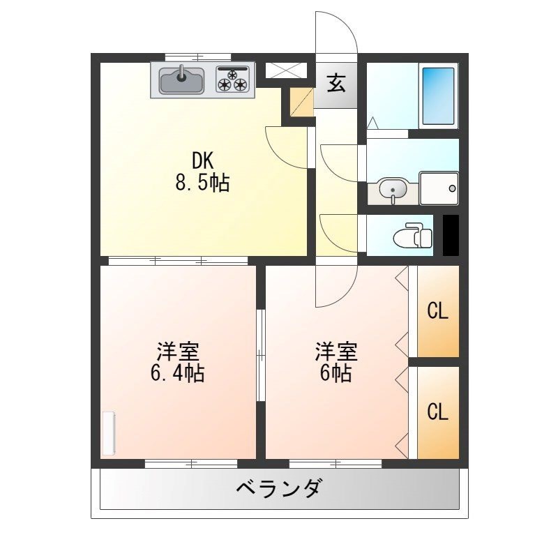 ブレインマンション戸祭 間取り