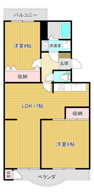 第三葵マンション 205号室 間取り