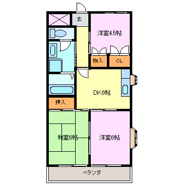 ジュネス青山 間取り図