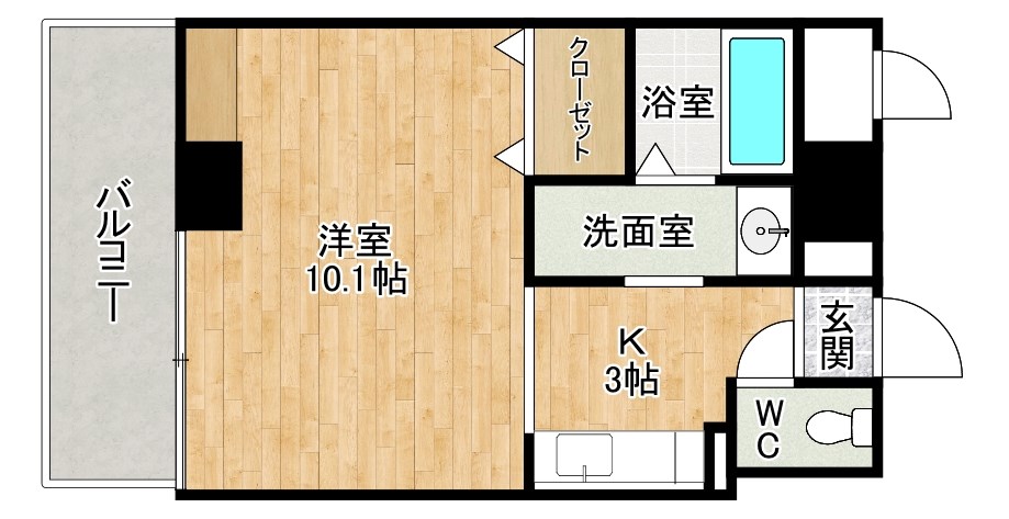 ＣｏＣｏメゾン （ココメゾン） 302号室 間取り