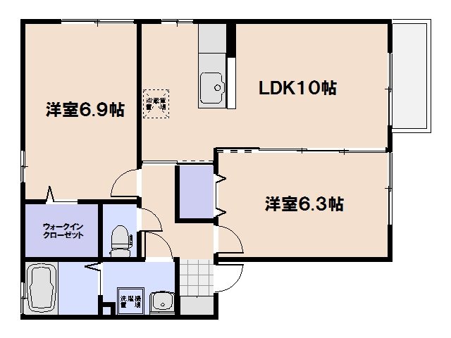 ドエル佐方 間取り