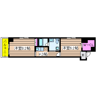 南堀江プライマリーワン 間取り