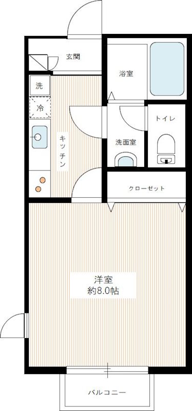 キャメル谷塚Ⅲ 0101号室 間取り