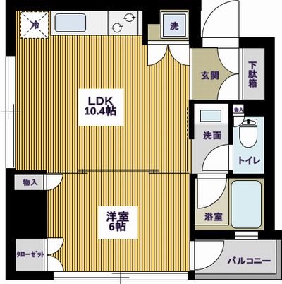 レヴィーガときわ台ｃｒｏｂ 1203号室 間取り