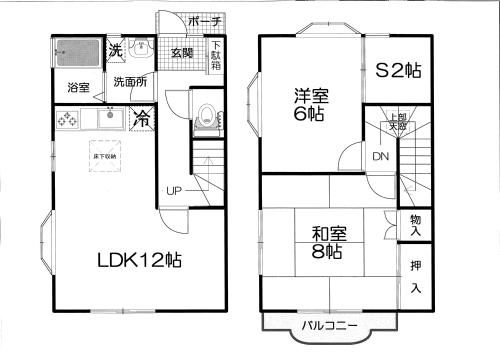 フローレンス美里 B-1号室 間取り