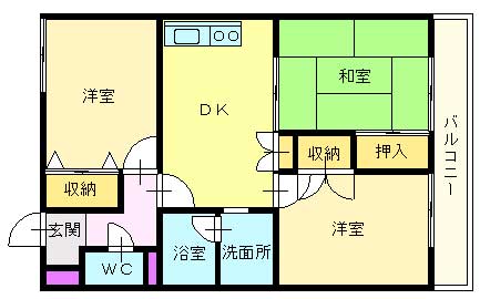 エクセルロワイエ初芝 103号室 間取り