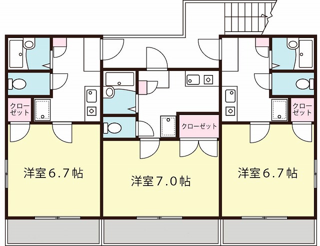 メゾンウエスト X01･X03号室 間取り