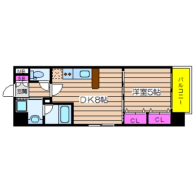 レジディア京町堀 間取り