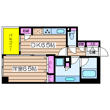 大阪府大阪市西区江戸堀１丁目25 間取り