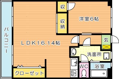 グランジャルダン 502号室 間取り