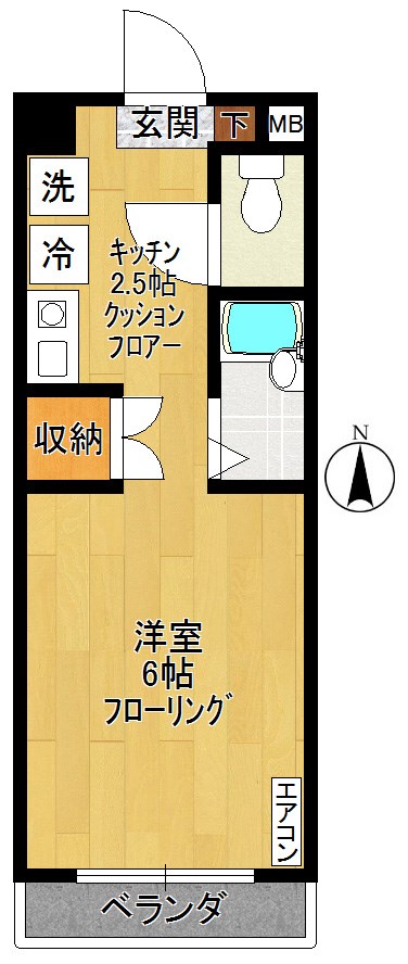 エスポワール91 308号室 間取り