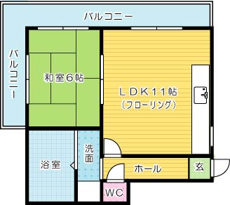 コンプレート中津口 604号室 間取り