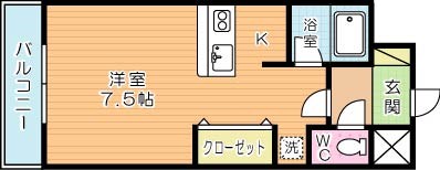 北口幹線ビル 603号室 間取り