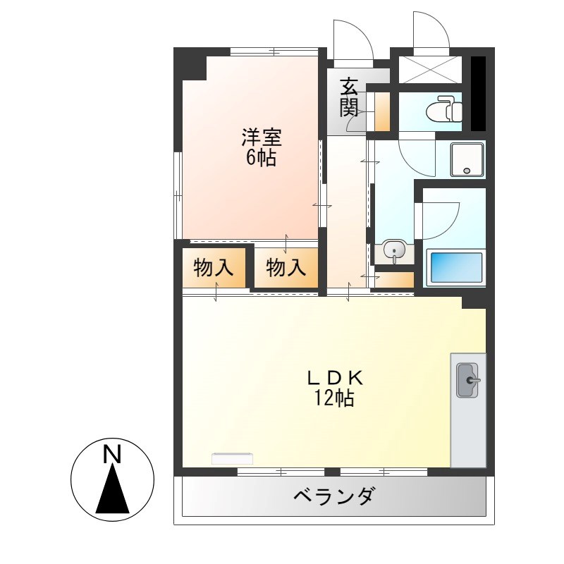 田中コーポ 503号室 間取り