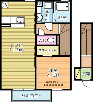 ザ・スタンドロック 203号室 間取り