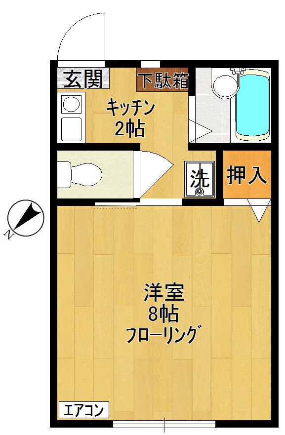 カーサＮ 202号室 間取り