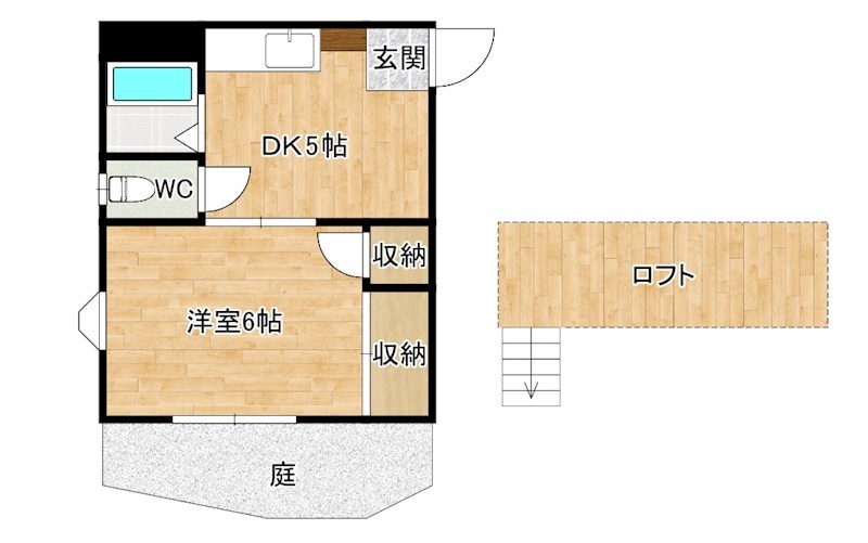 ステイツ若園 103号室 間取り