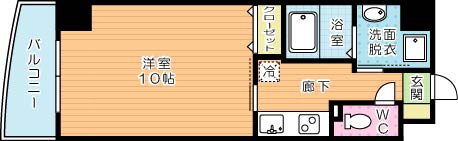 サンシャイン十番館.曽根 502号室 間取り