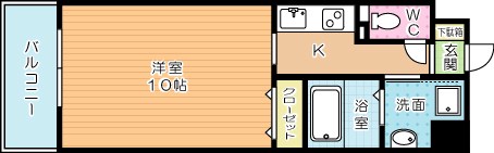 サンシャイン十番館.曽根 403号室 間取り